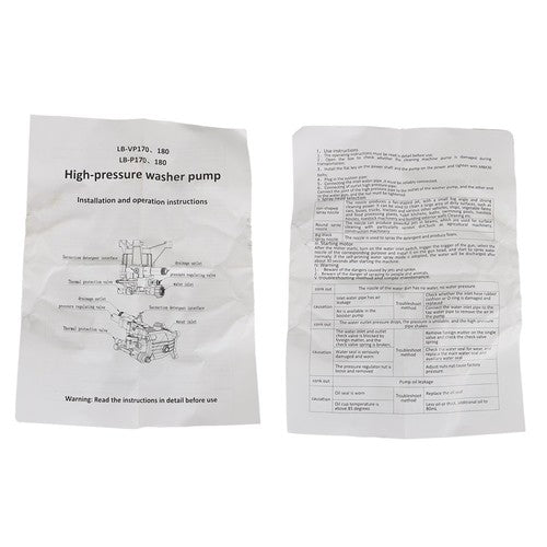 2700 PSI Universal Power Pressure Washer Pump 2.4 GPM Flow Rating 7/8" Shaft New