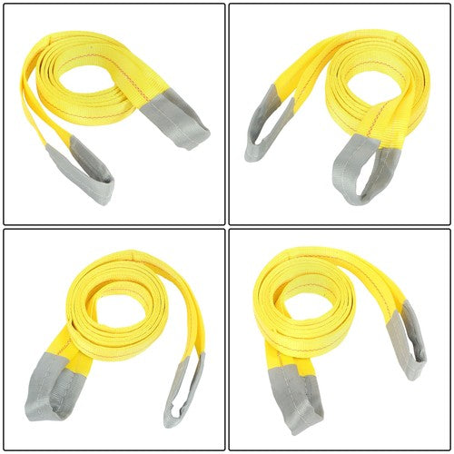 4Pack 10ft × 2in Lift Sling Straps Heavy Duty Lifting Slings Web Sling 14000lbs
