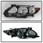 For 2011-2013 Toyota Corolla Pair Headlights Front Bumper Fog Light Cover Set