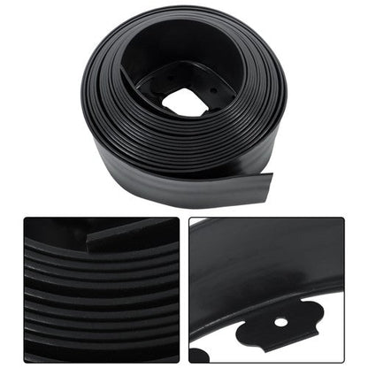 1 Set No-Dig Garden Edge Lawn Border L-shaped Landscape Edging Border Kit 33 FT