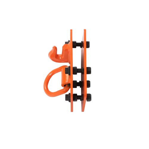 3/8" Tractor Bucket Hooks with Tie Down Ring, Grade 70 Forged Steel 2 Pack Bolt