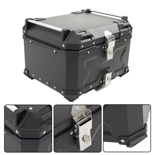 Motorcycle 36L Side Case Hard Saddlebag + 55L Top Case Tail Box Luggage New