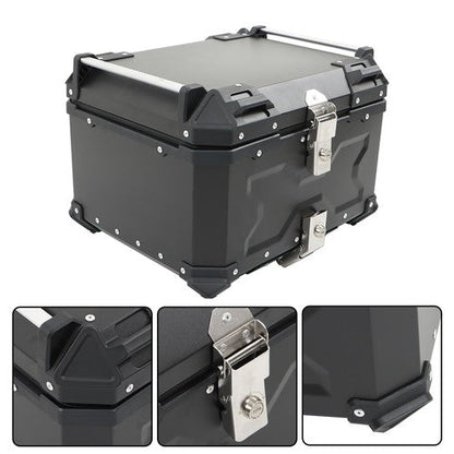 Motorcycle 36L Side Case Hard Saddlebag + 55L Top Case Tail Box Luggage New