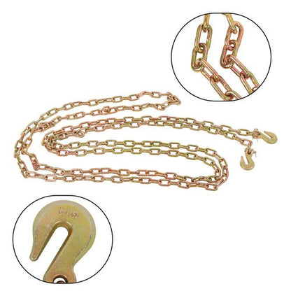 With Clevis Hooks Transportation Bundle Chain Steel Gold 3150lbs G70 1/4in×20ft