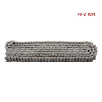 #40 Roller Chain 10 Feet With 2 Connecting Links Carbon Steel