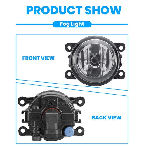 Front Clear Lens Fog Lights Bumper Lamp for 2015-2018 for Jeep Renegade