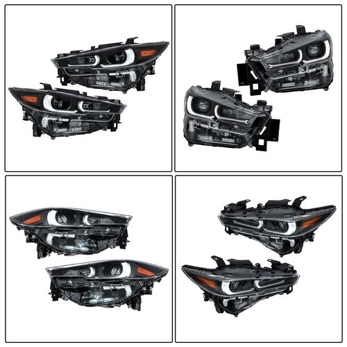 Headlamps Headlights Assembly For 2022-24 Mazda CX-5 Left+Right Non-AFS&LED DRL