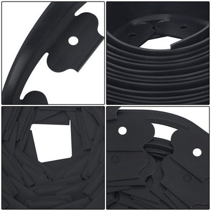No-Dig Garden Edge Lawn Border L-shaped Landscape Edging Border Kit 40 FT