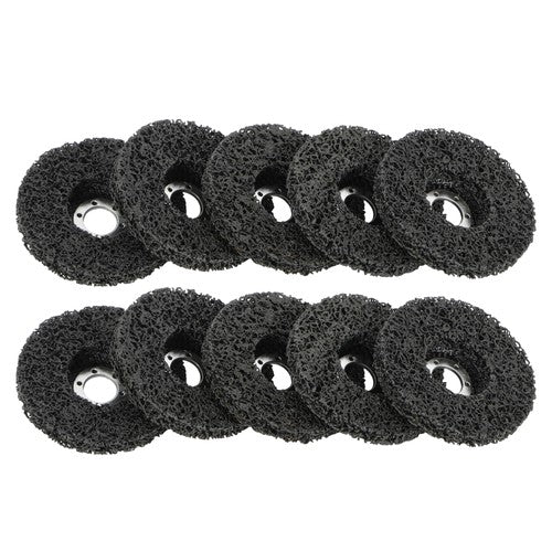 10 PCS 4-1/2" x 7/8" Black Diamond Grinding Discs Strip Discs for Angle Grinder