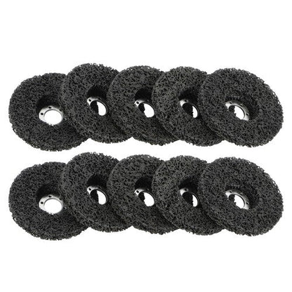 10 PCS 4-1/2" x 7/8" Black Diamond Grinding Discs Strip Discs for Angle Grinder
