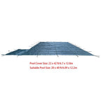 Inground Pool Cover Safety Fits Rectangle Swimming Pool Mesh Solid Pool Cover