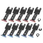 10-piece Extra Long Japanese Tooth Oscillating Saw Blades for Wood Plastic