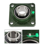 (6) UCF209-28 Solid Base Pillow Block Flange Mounted Bearing 1-3/4" Bore 4 Bolt