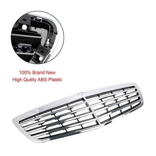 Front Chrome Grill Fit Mercedes Benz S-Class 2010-13 W221 S550 S600 S63 S65 AMG