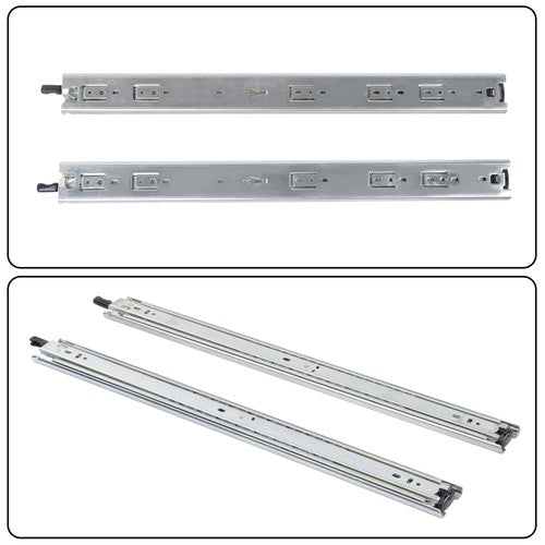 1 Pair of 22In Locking Drawer Slides Full Extension & Lock 150 lb Load Capacity