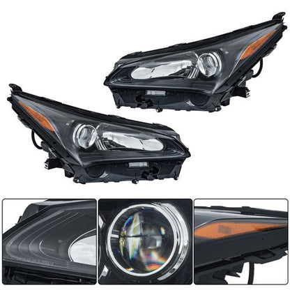LED+Halogen w/Sport Pkg For 2015-2017 Lexus NX200t Headlights Passenger+Driver