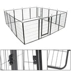 16 Panels 40 x 27 inch Dog Playpen Crate Fence Pet PlayPen Exercise Cage