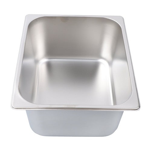 Restaurant Steam Table Pans 4 Pack 1/2 Size 6 Inch Deep Thickened with Lid