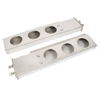 30" Stainless Steel Mud Flap Hanger w/ Light Cutouts Spring Loaded 2 1/2 Pattern