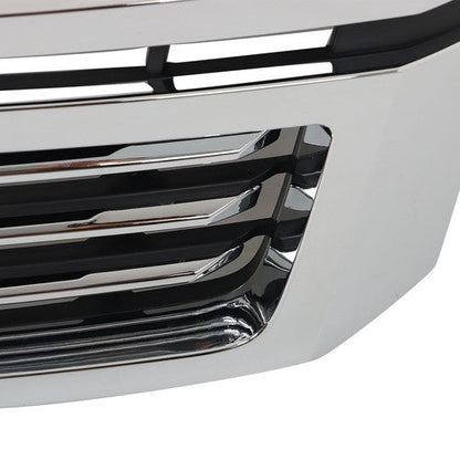 Chrome Front Upper Grille For Chevy Tahoe/Suburban LTZ 2015 2016 2017-2020