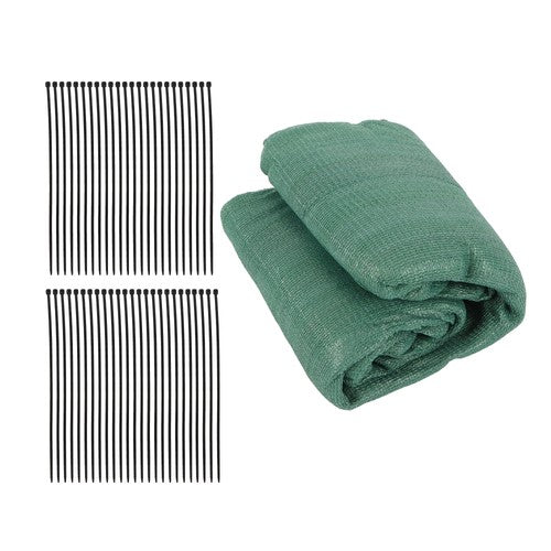 dark green 6FTx50FT garden privacy fence heavy duty barrier net with zip ties