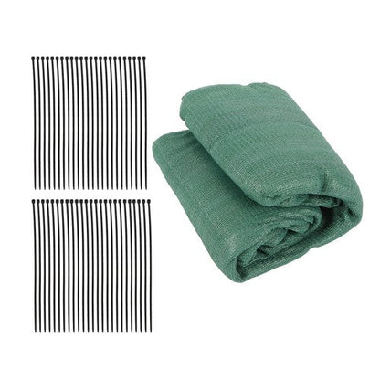 dark green 6FTx50FT garden privacy fence heavy duty barrier net with zip ties