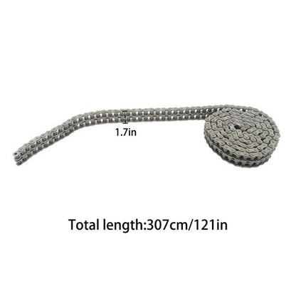 #60-2 Double Strand Duplex Roller Chain 10 Ft with 2 Connect Links