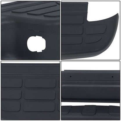 Step Rear Bumper Without Sensor Hole Black Steel Fit For Chevrolet S10 1998-2004