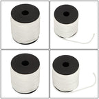 1/4 Inch 250ft White Nylon Solid Braid Rope Abrasion Resistance High UV