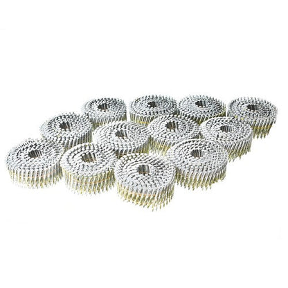 3600Pcs Siding Nails 2”x0.092” 15 Degree Collated Wire Coil Full Round Head New