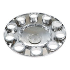 Wheel Axle Hub Cover Kit Semi Truck Wheel Front 33mm Nut Covers Set 2 Of Chrome