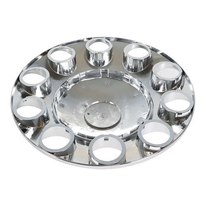 Wheel Axle Hub Cover Kit Semi Truck Wheel Front 33mm Nut Covers Set 2 Of Chrome