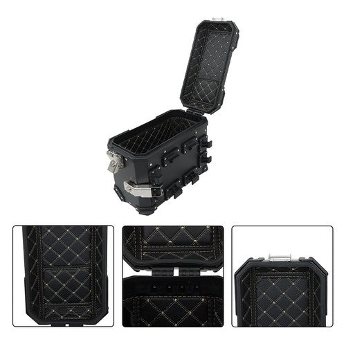 36L Luggage Side Box Hard Trunk Saddle Bag with Mounting Brackets Universal