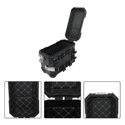 36L Luggage Side Box Hard Trunk Saddle Bag with Mounting Brackets Universal