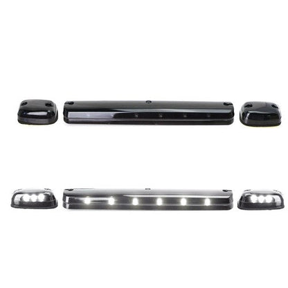 3x White LED Cab Roof Marker Lights For 2007-13 GMC Sierra 1500 2500 HD 3500 HD