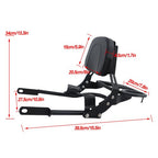 For Bonneville T100 T120/Black 2016-2024 Backrest Sissy Bar w/ Luggage Rack USA
