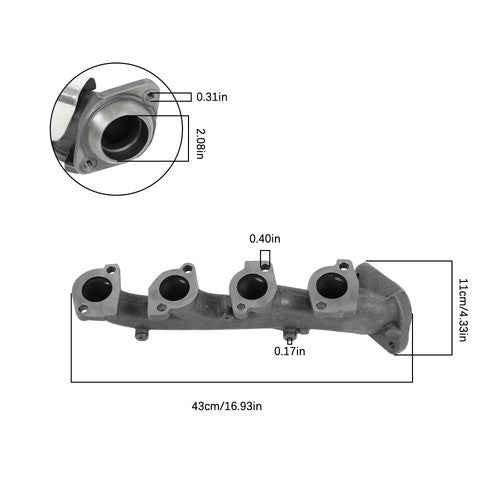 For Ford Explorer 2002-2005 Mercury Mountaineer 4.6L V8 Exhaust Manifold 674-957