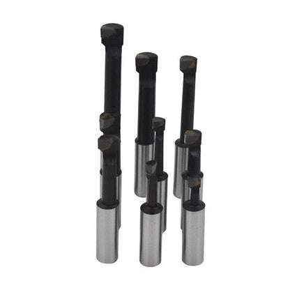 1/2" BORING BAR SET PRO QUALITY 9 PCS CARBIDE TIPPED BARS 1/2" SHANK LATHE TOOL