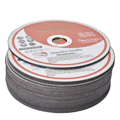 25 Pack 6"x.045"x7/8" Cut-off Wheel - Metal & Stainless Steel Cutting Discs