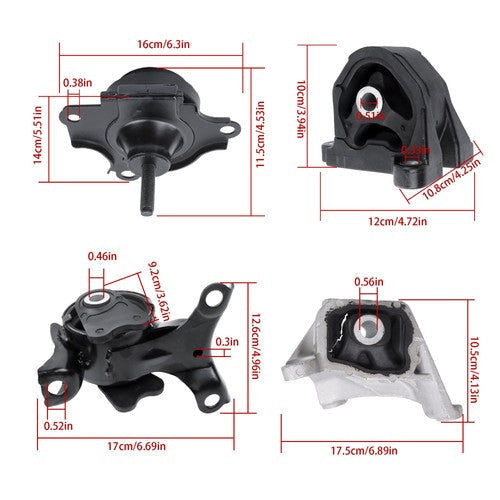For Acura RSX 2.0L Manual Trans 02-05 Transmission And Motor Mount Set Kit 4PC