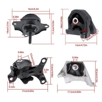 For Acura RSX 2.0L Manual Trans 02-05 Transmission And Motor Mount Set Kit 4PC