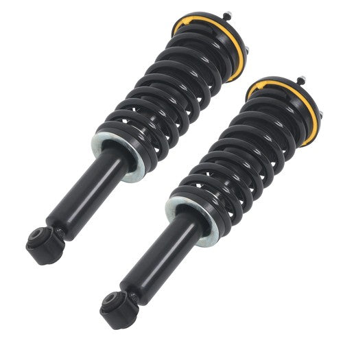 Pair Rear Shock Struts Assys Coil Spring w/o Electric For Jaguar XJ Series 10-18