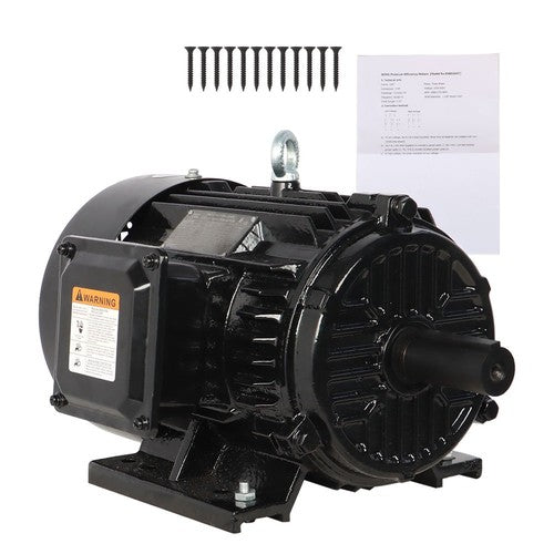 5HP 3 Phase Electric Motor 1800 RPM 184T Frame TEFC 230/460 Volt Severe Duty New