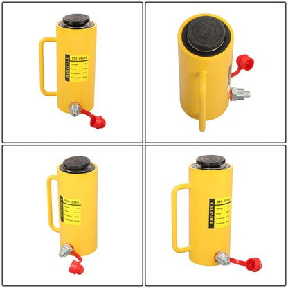 30 Tons Aluminum Hydraulic Cylinder Jack 6 Inch Stroke Single Acting Cylinder