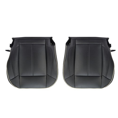 NEW Black Leather For Hummer H3 2006-2010 Driver&passenger Bottom Seat Cover