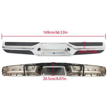 Rear Step Bumper Assembly Chrome Steel Fit For 1997-2003 2004 Dodge Dakota