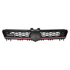 FOR 2015 2016 VW Volkswagen MK7 GOLF/GTI FRONT GRILLE - BLACK W/ RED TRIM