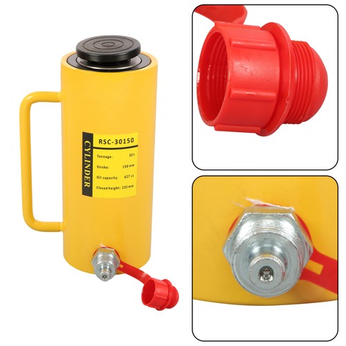 6" Stroke Single Acting Lifting Cylinder 30Ton Portable Hydraulic Cylinder Jack
