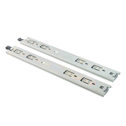 1 Pair Locking Drawer Slides 16 Inch Full Extension & Lock 150 lb Load Capacity
