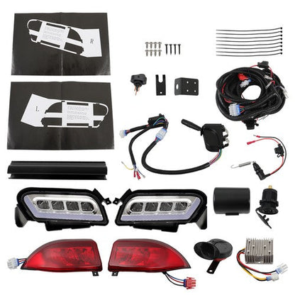 New For Club Car Tempo Golf Cart  LED Headlight & Tail Light Kit 2018+